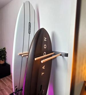Modular board rack (surf, SUP, wing, ski and more) wall mounted   