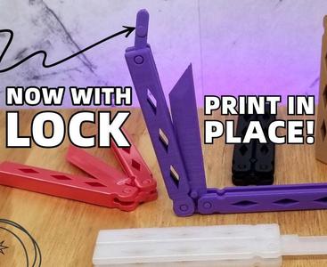 Locking Butterfly Knife - Print in Place - Balisong