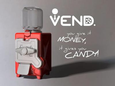 VEND – The 3D Printable Coin-Operated Candy Machine