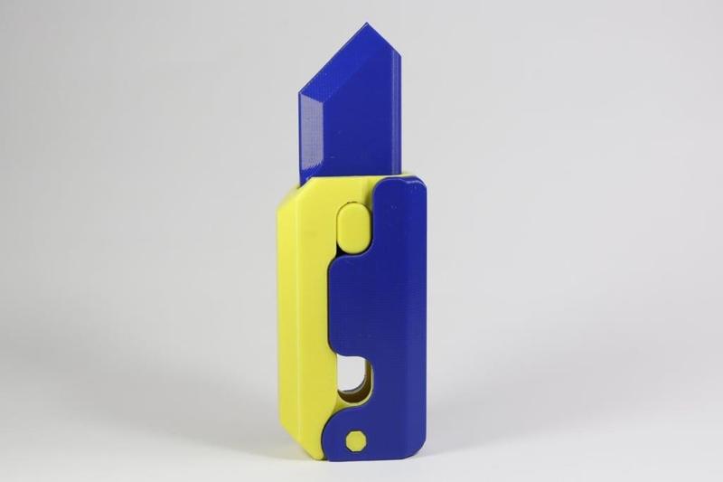 Fully Printable Gravity Knife Fidget Toy