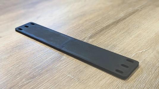 10-inch rack blank with FreeCAD design   