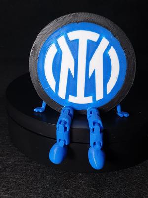 Inter Milan shield with flexi legs