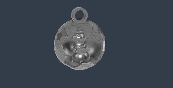 Christmas Ornaments - bauble with a snowman