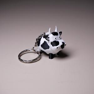 Tiny Cow Keychain dual colour 3mf