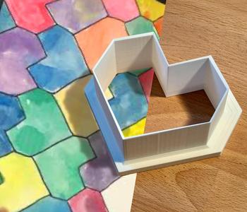Tessellating heart cookie cutter