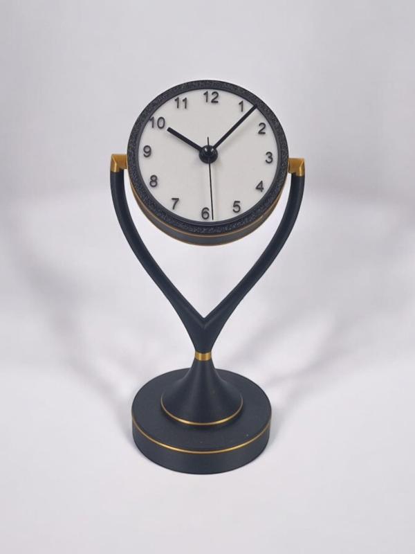 Elegant Desk Clock - contemporary Art Deco style