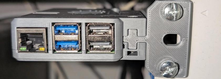 Raspberry Pi 5 rack mount case with option for PoE HAT and cooling fan