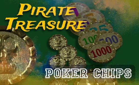 Pirate Treasure Poker Chips