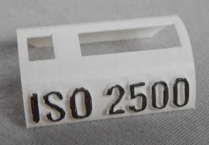 Schablone für DX-Code ISO 2500; Template for DX code ISO 2500