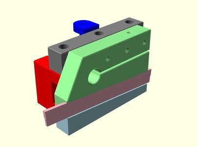 Parametric Parting Off Tool for lathe using spring