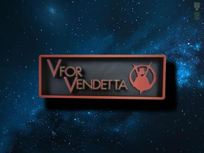 V For Vendetta Cinema Film Room Sign Box