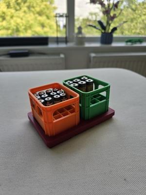 Battery crate gridfinity adapter