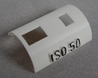 Schablone für DX-Code ISO 50; Template for DX code ISO 50