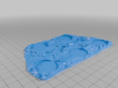 5 unit Skirmisher Tray 25mm (1") apart 