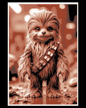 He is a little Chewy - Fan Art little Chewbacca from Star Wars