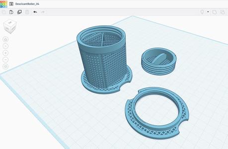 Desiccant Roller/Core with baffles for Creality CFS and Space Pi