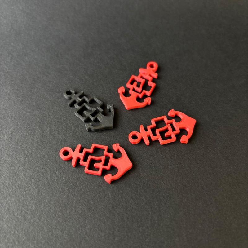 Rammstein Seemann anchor pendant