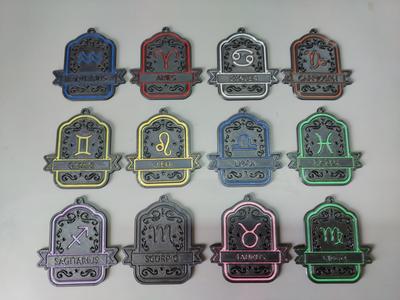 Signs of the Zodiac Keychains