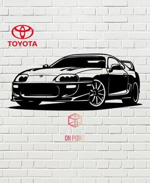 TOYOTA SUPRA MK4 - 2D WALL ART #1