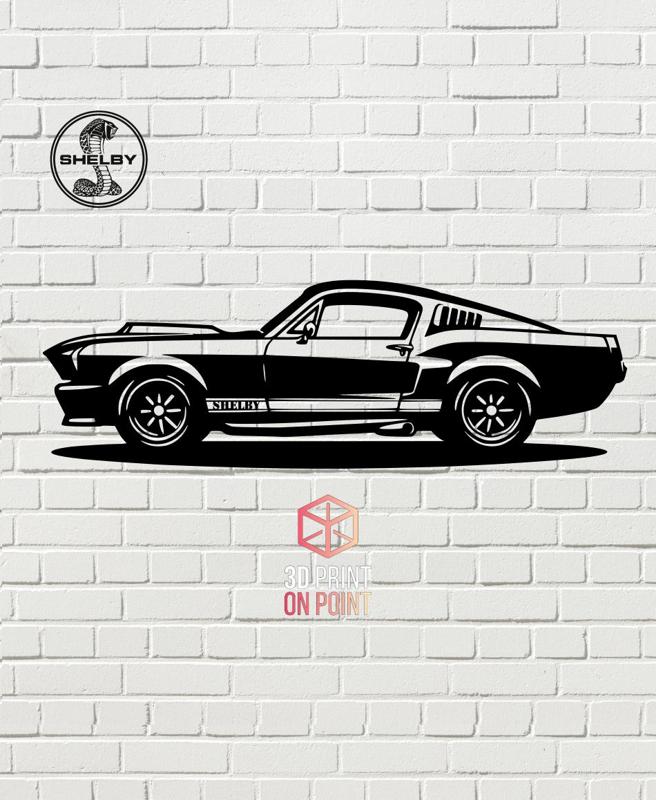 SHELBY MUSTANG VINTAGE - 2D WALL ART #4