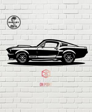 SHELBY MUSTANG VINTAGE - 2D WALL ART #4