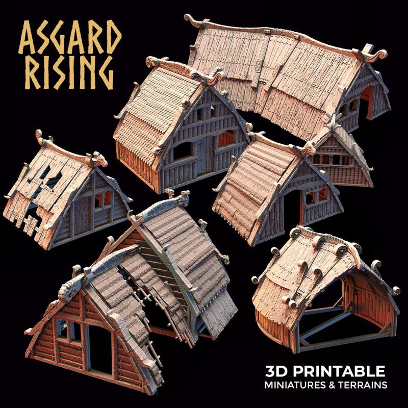 Viking Village (Vol. 1) /Modular/ /Terrain/ /Pre-supported/