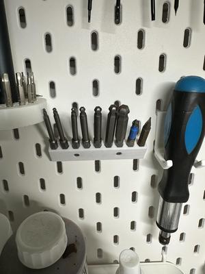 Skadis screwdriver bit holder (T-Nut)