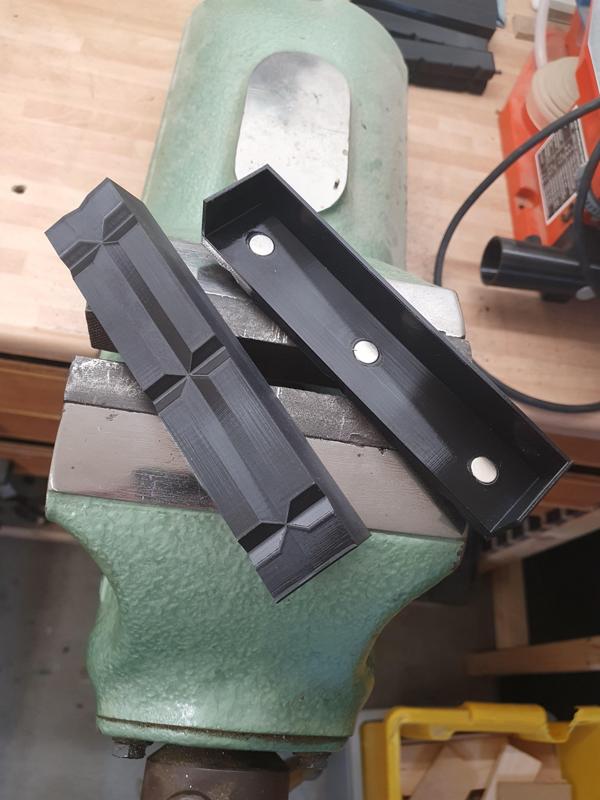 prismatic vise jaws / Schonbacken mit Prisma 150mm - Leinen F150
