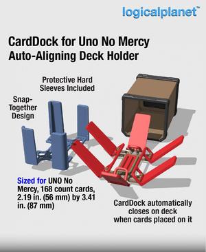 CardDock for Uno No Mercy - Auto-aligning Card Deck Holder and Case