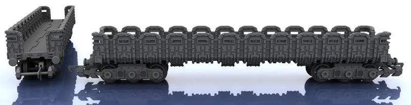 OO Train – Warhammer Style Troop Platform v1 L