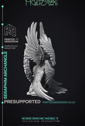 Seraphim – Archangel – PRESUPPORTED – Heaven hath no Fury – 32mm scale
