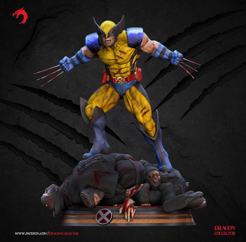 Wolverine Sculpture