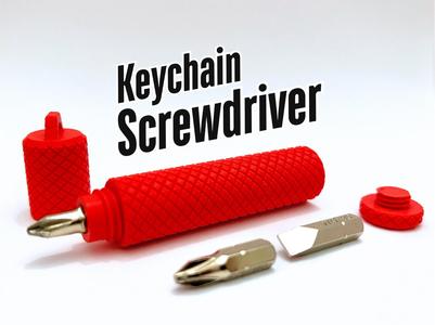 Screwdriver Keychain (optional magnetic bit)