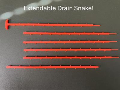 Extendable Drain Snake, Modular Drain Cleaner