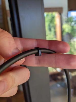Parametric Round Cable Clip OpenSCAD