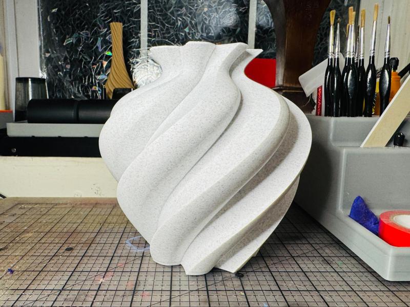 “Akrotiri” Contemporary Spiral Vase