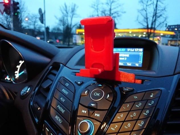 Gripping Smartphone Holder for Ford Fiesta MK6/7 (CD Slot)