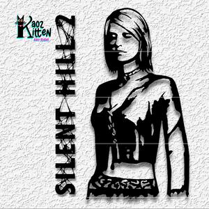 silent hill 2 wall art mary / maria character decor 2 files