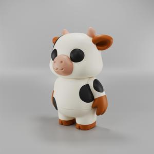 Flexy Cow Figurine + Keychain