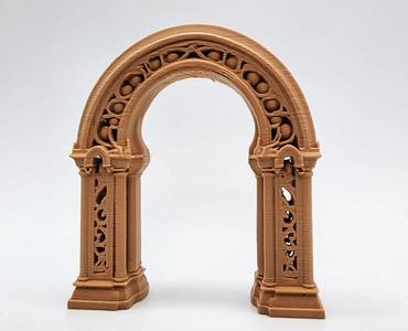 Wood-Carved Garden Arch Miniature