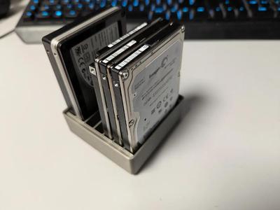 Gridfinity SSD / HDD Holder for different thicknesses