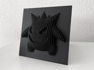 Gengar Layered Sculpture