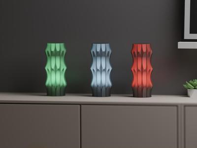 Table Lamp. Quick Easy Lampshade Print for LED