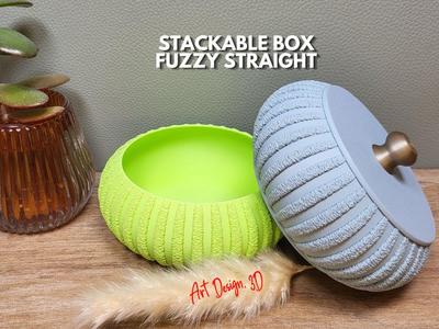 Jewelry Box Stackable Fuzzy Straight