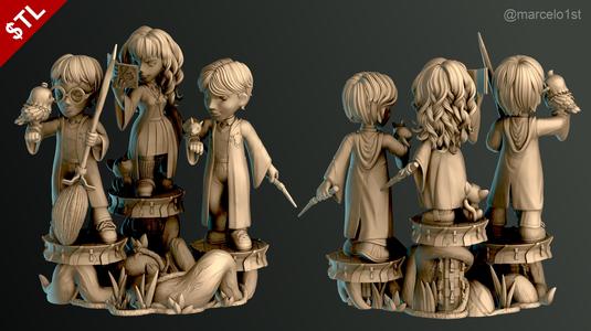 Diorama Harry Potter – Hermione – Rony