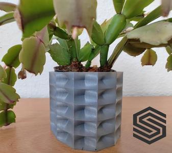 Geometric Cube Flower Pot and Planter for Plants – Vase mode design