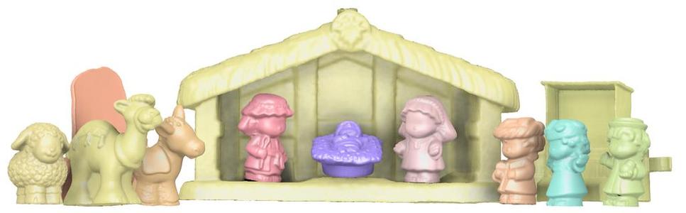Fisher-Price Little People Deluxe Christmas Story, Nativity Scene, Playset (Scanned)