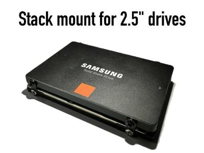 Stack mount for 2.5" drives
