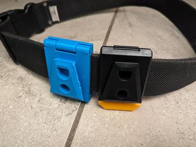 ClipTech compatible hub for tool belt