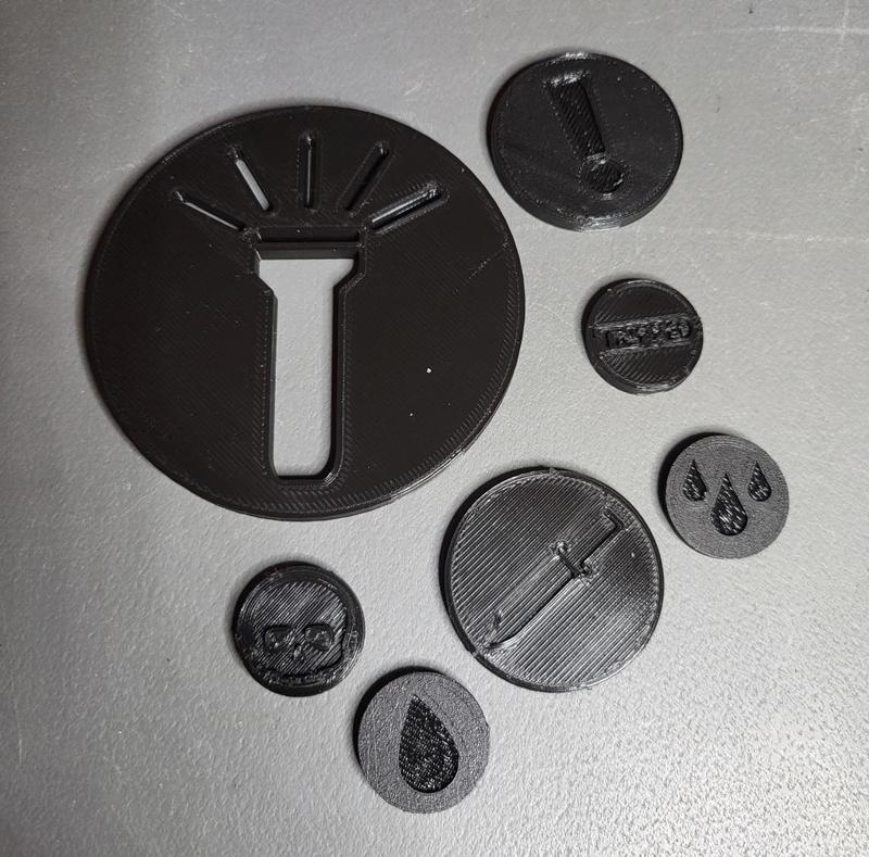 Don't Look Back Game Tokens